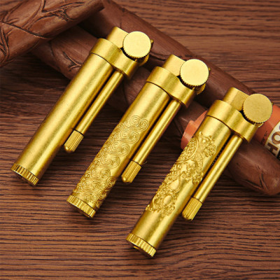 Vỏ Hột Quẹt Bật Lửa Xăng Đá Promise BNC 004Y Được Làm Bằng Đồng - Dùng Xăng Bấc Đá Cao Cấp