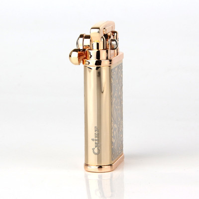 Vỏ Hột Quẹt Bật Lửa Hột Quẹt Xăng Đá Hoa Văn Chief CF018-13 Đánh Lửa Tự Động - Nhiều Màu(KHÔNG CÓ XĂNG)