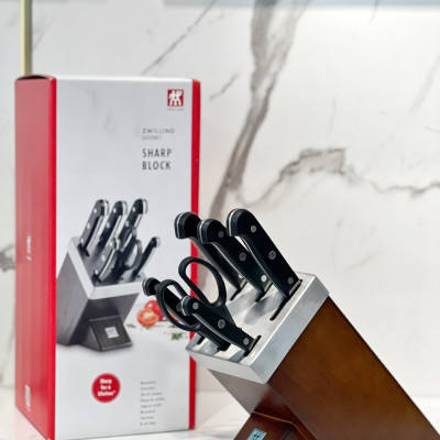 Set dao tự mài Zwilling Gourmet 7 món- Dao gọt hoa quả, cắt bánh mỳ, thịt cá, kéo đa dụng 