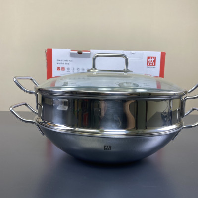 CHẢO TỪ ZWILLING PLUS WOK 32CM KÈM XỬNG HẤP