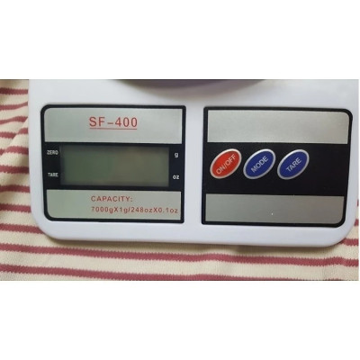 Cân Điện Tử Để Bàn Nhà Bếp 7KG SF-400 Kèm Pin Tiện Dụng - Hàng chính hãng