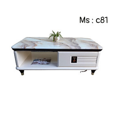 Bàn trà mặt đá nhập khẩu Tundo kích thước 1m2 x 60 x 45 cm