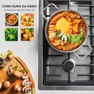 Nồi inox 304 nắp inox đáy 3 lớp Lebenlang LBL2535 và LBL2536, size 26, 30cm, dùng cho mọi loại bếp - hàng chính hãng