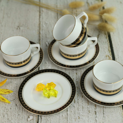 Set Lạc Nguyệt ( Bộ Ấm chén Kim Lai mạ vàng cao cấp Long Phương )