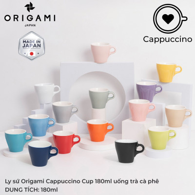 Ly sứ Origami Cappuccino Cup 180ml uống trà cà phê