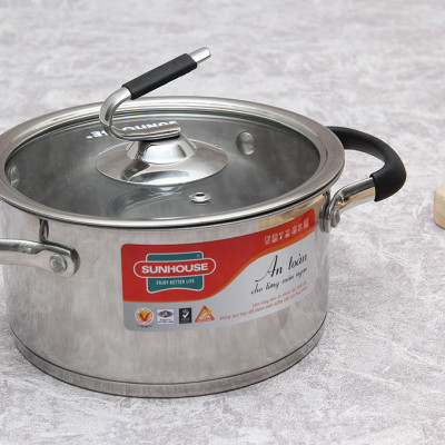 SHG24316 - NỒI INOX 3 ĐÁY SUNHOUSE SHG24316 - Hàng chính hãng