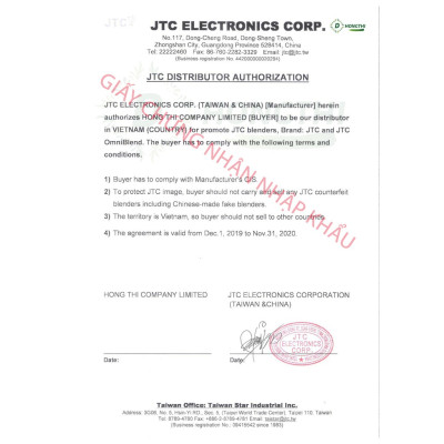Phụ kiện chổi than dùng trong máy xay sinh tố công nghiệp - hiệu JTC Omniblend - Hàng Nhập Khẩu