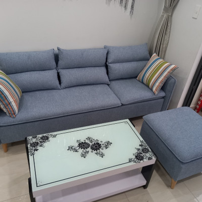 Ghế sofa phòng khách juno Sofa Băng 2m1 kèm theo đôn