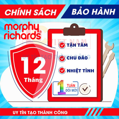 Bình đun nước kiêm giữ nhiệt cao cấp Morphy Richards MR6060, chất liệu inox 304, inox 316L , dễ dàng thay đổi kiểm soát nhiệt đô, dung tích 350ml- Hàng chính hãng