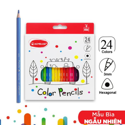 Hộp 24 Bút Chì Màu Lục Giác Dài - Acmeliae 9403-24