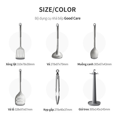 Bộ Dụng Cụ Nhà Bếp 6P Good Care LocknLock CKT330S01