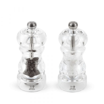 Bộ 2 Cối Xay Tiêu, Muối Peugeot Nancy 2/900812 12cm Màu Trong Suốt Hàng chính hãng