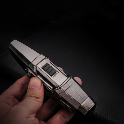 Vỏ Hột Quẹt Bật Lửa Khò Honest 2 Tia BC3042 Thiết Kế Độc Lạ Hiện Đại Lửa Khò Cực Mạnh - Dùng Gas Cao Cấp