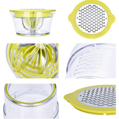 Dụng Cụ Vắt Cam Đa năng 4in1 (Vắt Cam, Nạo Rau Củ, Tách Lòng Trắng Trứng, Ca Đong Định Mức)