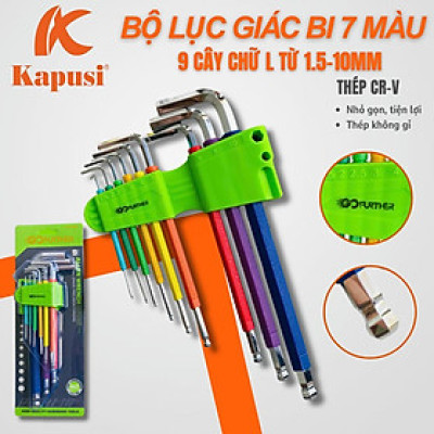 Bộ lục giác màu GOFUTHER chất liệu thép CRV cao cấp