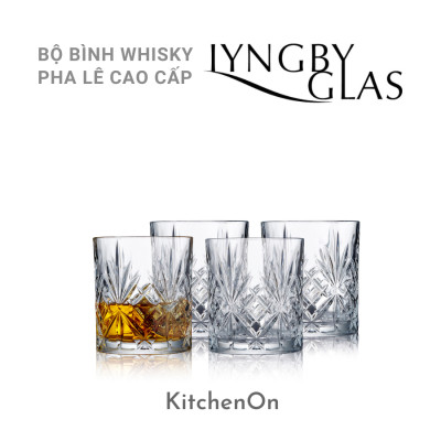 Bộ bình và 4 ly uống whisky