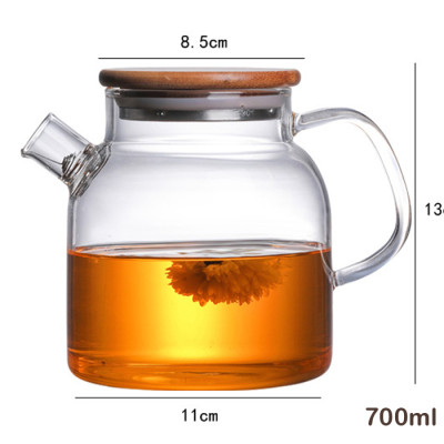 Bình pha trà thủy tinh chịu nhiệt 600ml, 700ml, 1000ml