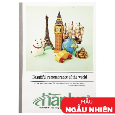 Combo 5 Tập Souvenir Kẻ Ngang 120 Trang ĐL 58-60g/m2 - Haplus 5754 (Mẫu Màu Giao Ngẫu Nhiên)