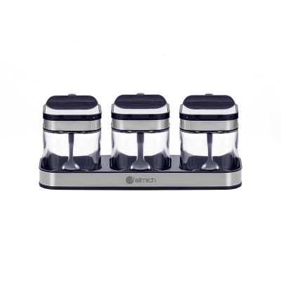 Bộ 3 lọ đựng gia vị Elmich EL1280 - Hàng chính hãng