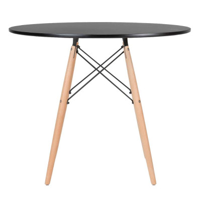 Bàn café hình tròn chân gỗ cách điệu ECOFURNIX BG215
