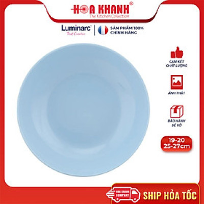 Đĩa Thủy Tinh Luminarc Diwali Light Blue 19cm - bộ 6 đĩa - P2612