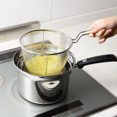 Vợt inox trụng mì, hủ tiếu Pearl Metal - Hàng nội địa Nhật Bản nhập khẩu chính hãng