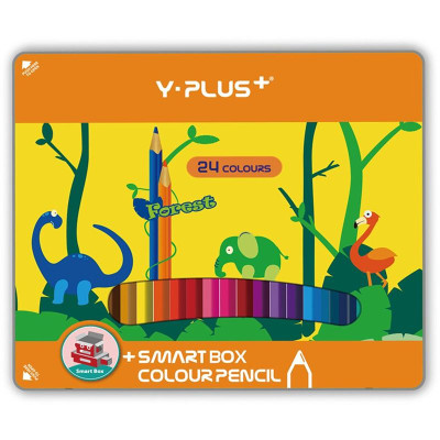 Hộp Thiếc 24 Bút Chì Màu Forest - YPLUS+ PC180100