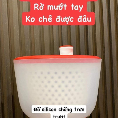 Dụng cụ quay rau Tupperware chính hãng - màu đỏ