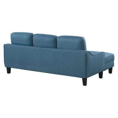 Sofa vải góc L bed giường Tundo xuất khẩu màu xanh 203 x 130 cm