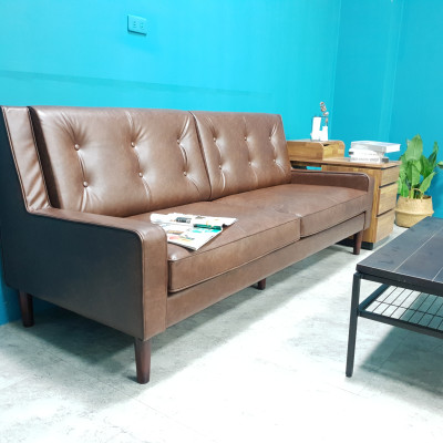 Sofa băng Juno sofa màu nâu, đen 200 x 80 x 90 cm