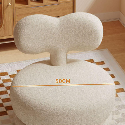 Ghế sofa đơn Low Chair bọc vải long cừu cao cấp Juno Sofa HSDCT-08