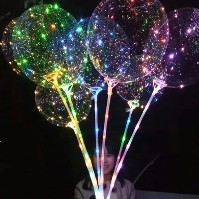 Bóng Galaxy tặng Đèn Led+ Gậy + Pin (hàng loại 1 siêu dày, siêu an toàn)