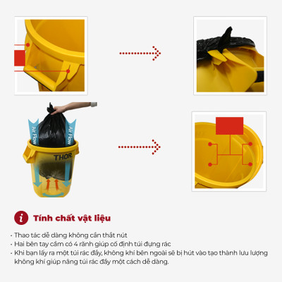 Thùng nhựa  tròn đa năng chịu lực THOR 38L thương hiệu TRUST 1011GN (không nắp)  phân phối bởi Cobi Home.