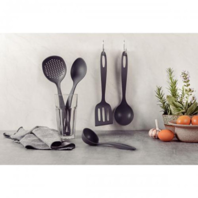 Bộ 5 Món Muôi Vá Muỗng Nấu Ăn Tramontina Chất Liệu Nhựa An Toàn Chịu Nhiệt Sản Xuất Tại Brazil