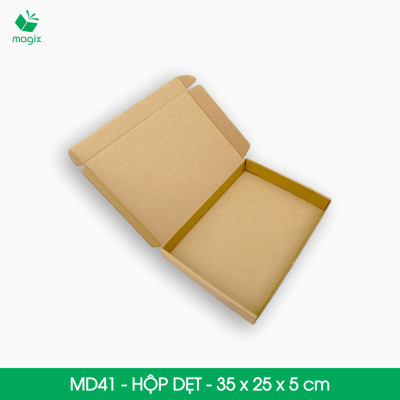 MD41 - 35x25x5 cm - 100 Thùng hộp carton trơn đóng hàng