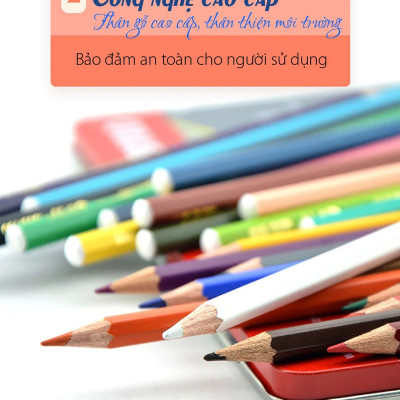 Bộ bút chì màu nước STABILOaquacolor 36 màu - Hộp thiếc 36 màu + Bút cọ nước (CLW1636M+)