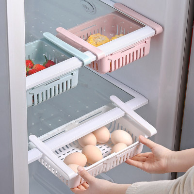 Khay Rổ Nhựa Kéo Dài Đựng Thức Ăn Thực Phẩm Trong Tủ Lạnh Thông Minh Tiện Dụng Gro-Fa -Màu ngẫu nhiên