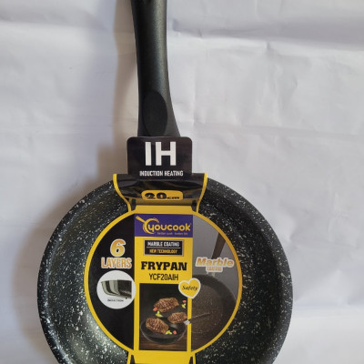 Chảo Nhôm Chống Dính Vân Đá Đáy Từ 20cm