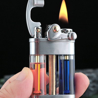 Vỏ Hột Quẹt Bật Lửa Xăng Đá Zorro Z721 Lộ Thiên Kèm 3 Bình Xăng Màu Cực Đẹp - Nhiều Màu