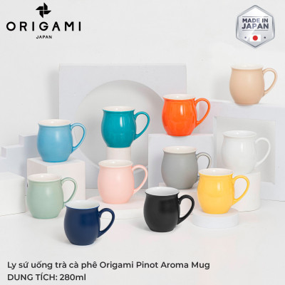Ly sứ uống trà cà phê Origami Pinot Aroma Mug 280ml