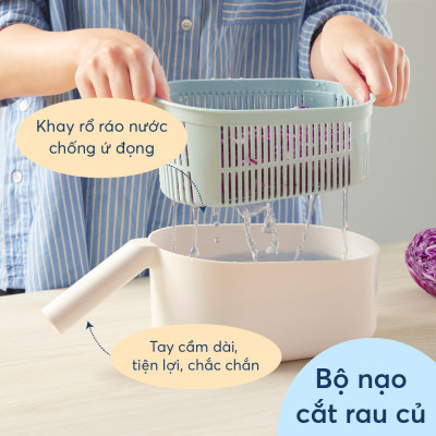 Bộ nạo cắt rau củ đa năng Yoko - Inochi