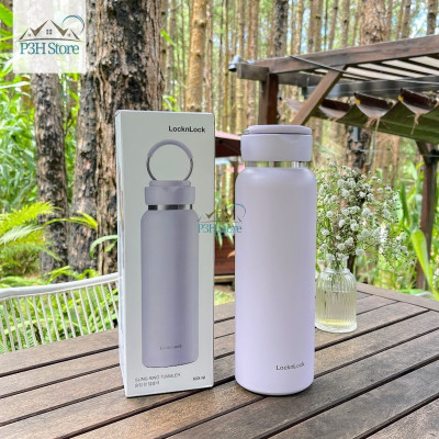 Bình giữ nhiệt LocknLock Sling Ring có quai xách dung tích 650ml LHC4321 và 800ml LHC4322