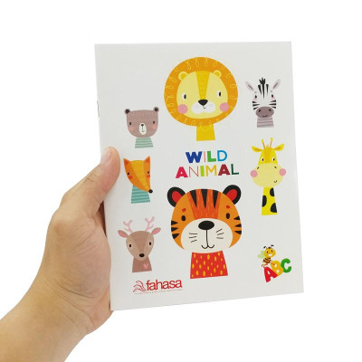 Combo 5 Tập Học Sinh Animal 5 Ô Ly 96 Trang 100gsm - FAHASA (Mẫu Bìa Giao Ngẫu Nhiên)