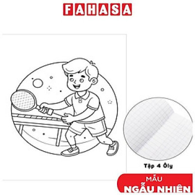 Tập Học Sinh Tô Màu Sport Kids - Bìa Kiếng - 4 Ô Ly - 96 Trang 100gsm - The Sun (Mẫu Bìa Giao Ngẫu Nhiên)