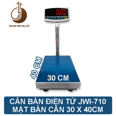 Cân Bàn Điện Tử JWI-710 - Mặt Bàn Cân 300x400MM