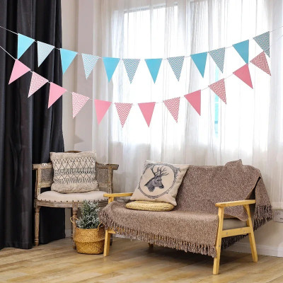 Dây Cờ Treo Tam Giác Ánh Kim Trang Trí Sinh Nhật