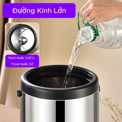 Bình Ủ Trà, Bình Đựng Trà Sữa Giữ Nhiệt Cỡ Lớn, Chất Liệu INOX 304