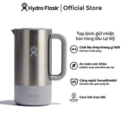 Bình pha giữ nhiệt Coffee Hydro Flask French Press Birch - Thiết kế ép Coffee theo kiểu Pháp, hàng chính hãng (Season 2024)