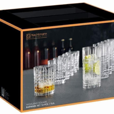 Bộ 12 Cốc Nachtmann Highland Becher Square 101754 Hàng chính hãng
