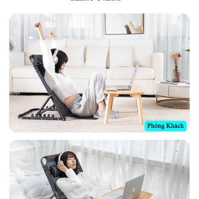 Ghế Bệt Tựa Lưng Thư Giãn KUNBE 5 Cấp Độ, Có Thể Gập Gọn Phù Hợp Cho Người Già Người Bệnh, Học Sinh, Nhân Viên Văn Phòng